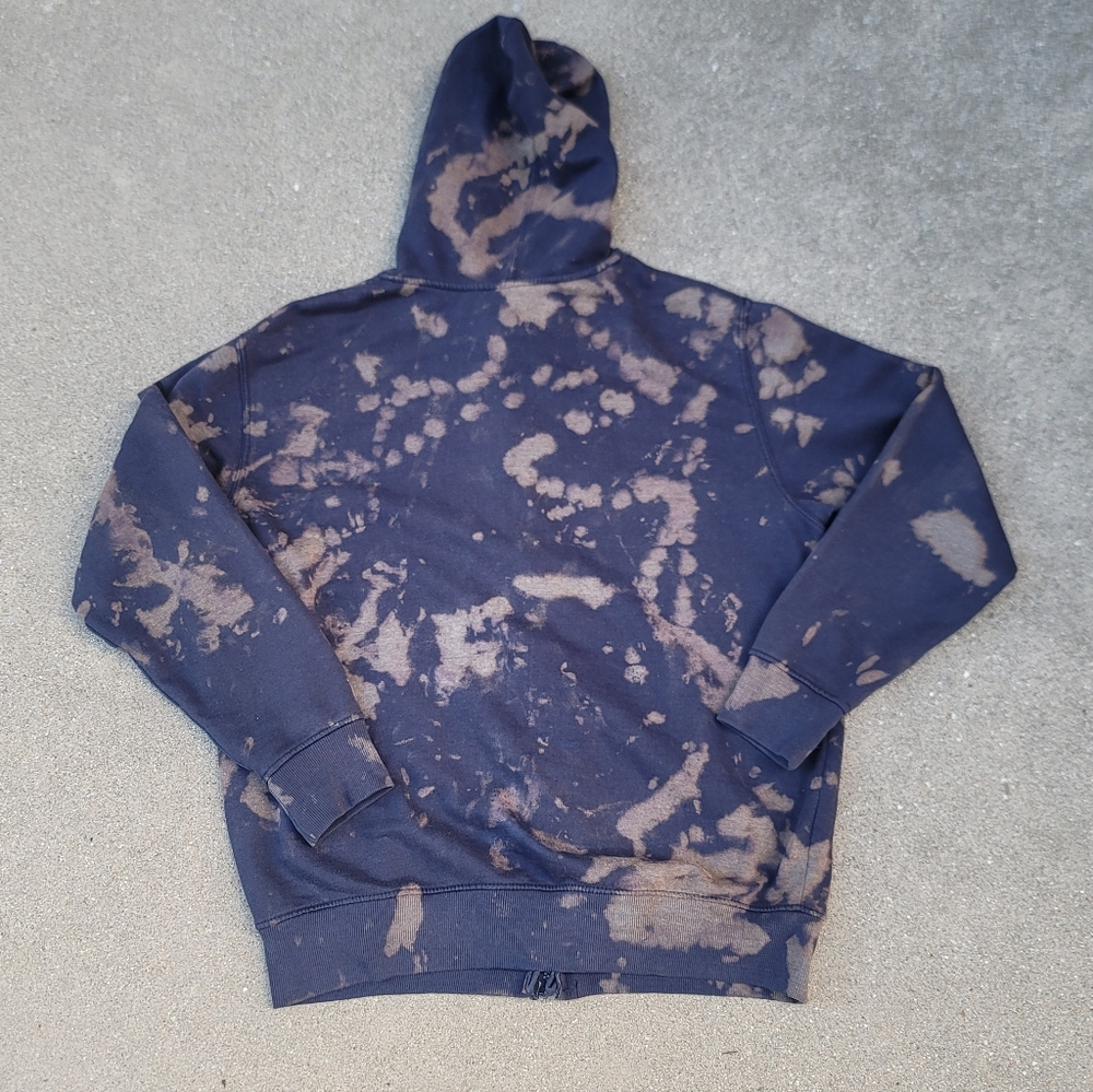 Vtg Zoo York Custom Bleach-dyed Hoodie - Picture 4 of 5